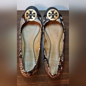 Tory Burch Black and Brown Women's Flats